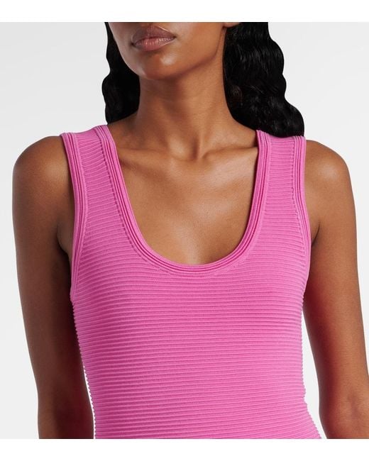 Jonathan Simkhai Pink Larina Flared Minidress