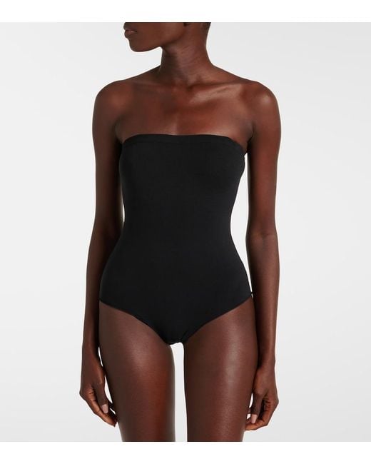 Alaïa Black Strapless Bustier Bodysuit