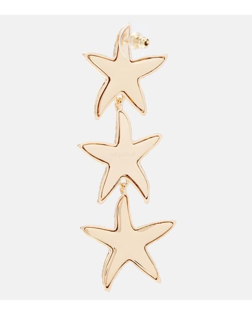 Pendientes Chapados En Oro De 18 Ct Self-Portrait de color Metallic