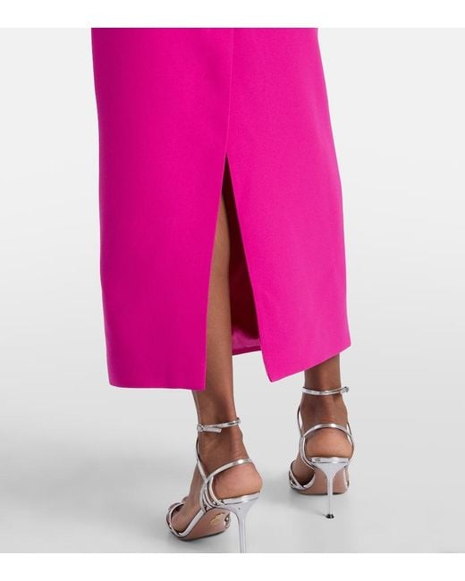 The New Arrivals Ilkyaz Ozel Pink Halterneck Maxi Dress