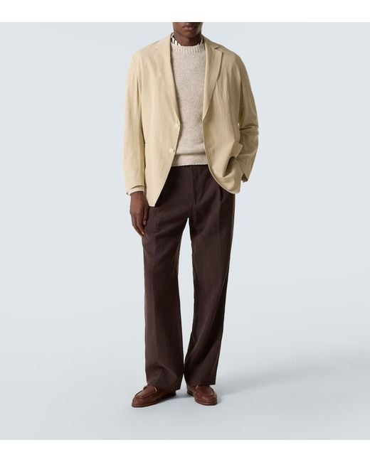 Pullover di Auralee in Natural da Uomo