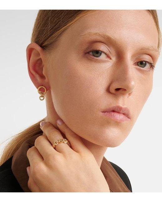Spinelli Kilcollin White Canis 18Kt Drop Earrings