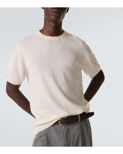 arch4 White Mr Chichester Cashmere Sweater for men
