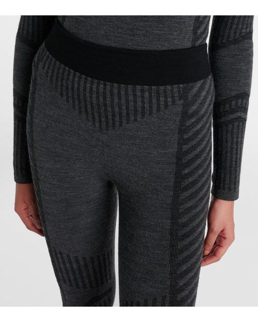 Fusalp Gray Seamela High-Rise Technical Leggings
