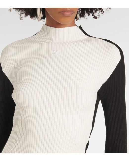 Courreges Multicolor Colorblocked Minidress