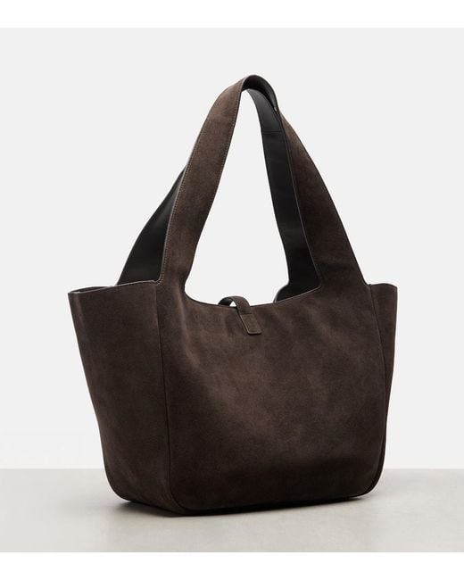 Saint Laurent Black Le 5 A 7 Bea Suede Tote Bag