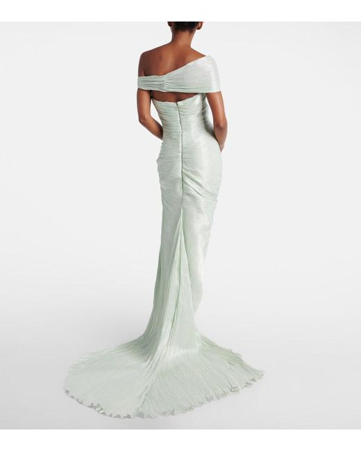 marmar green dress Jacquard Woven Dress With Flowers – Elegant Pattern