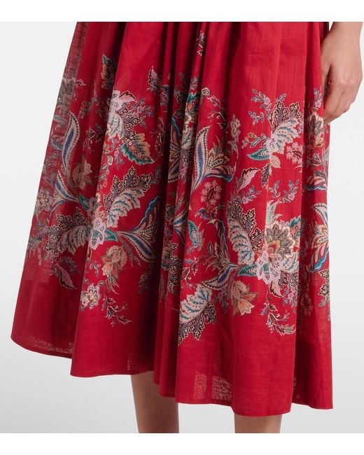Midi Dresses Zimmermann de color Red