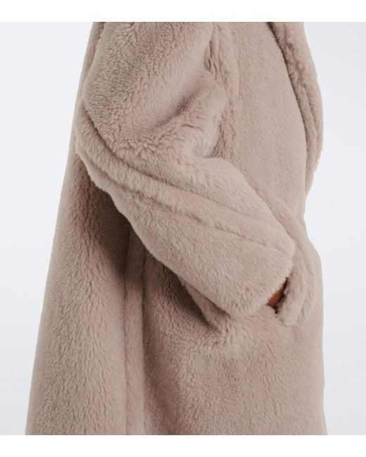 Max Mara Natural Alpaca, Wool, And Silk Teddy Coat