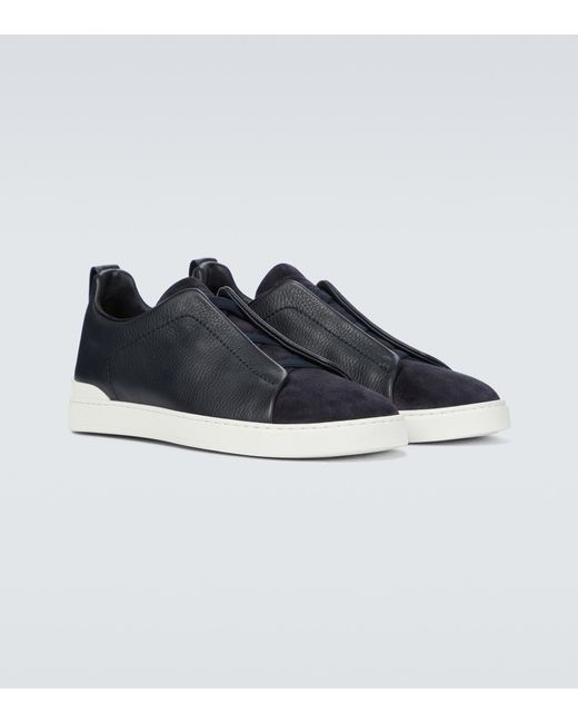 Zegna Triple Stitch Tennis Sneakers for Men | Lyst