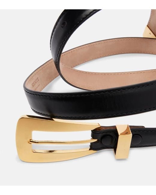 Khaite Black Lucca Leather Belt