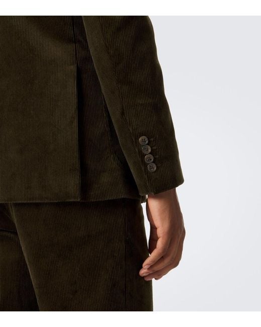 Polo Ralph Lauren Black Cotton-Blend Corduroy Blazer for men