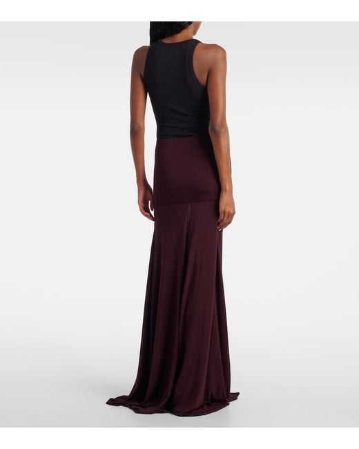 Alaïa Purple Jersey Jumpsuit