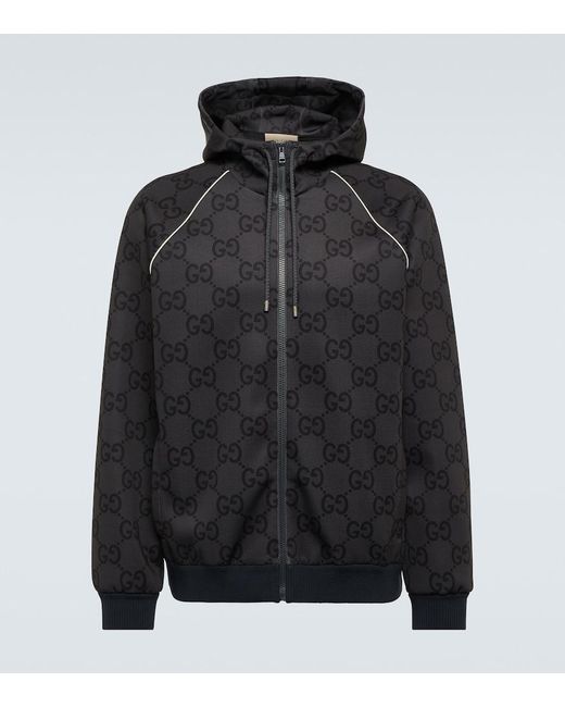 Gucci Black Jumbo GG Jacket for men