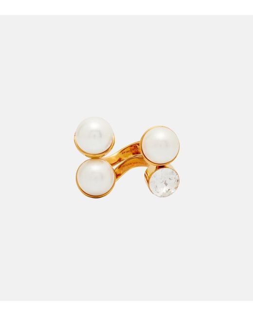 Dries Van Noten Metallic Embellished Ring