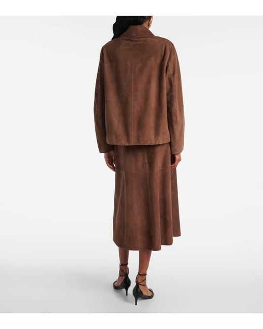 Max Mara Brown Suede Jacket