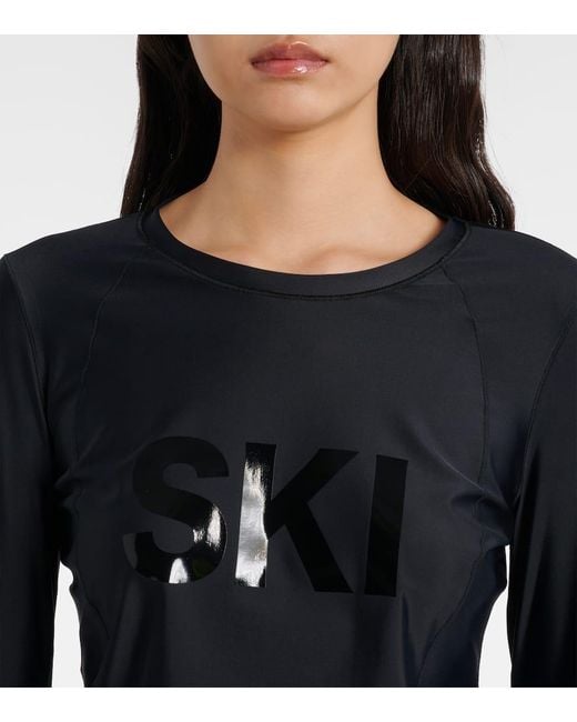 Perfect Moment Blue Ski Crew Ski Top