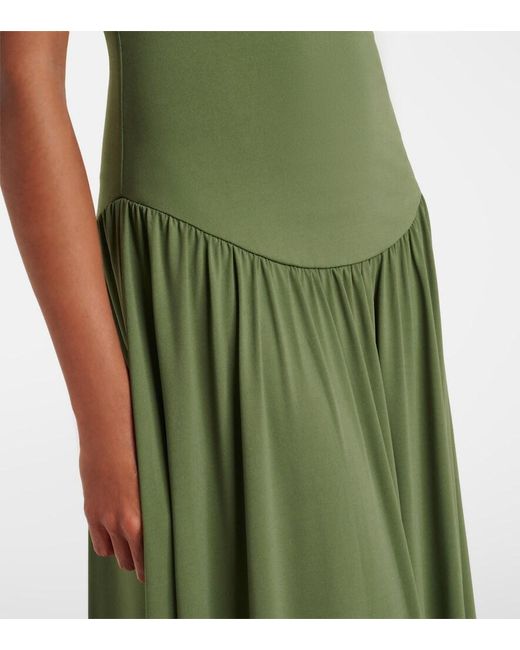 Bananhot Green Erin Gathered Maxi Dress