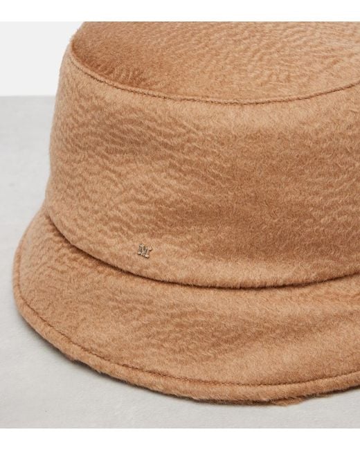 Max Mara Natural Reversible Camel Hair Bucket Hat