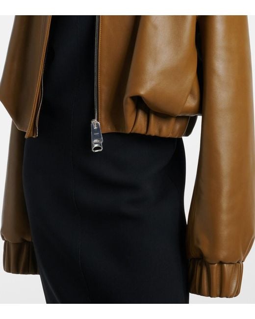 Khaite Natural Cordan Leather Jacket
