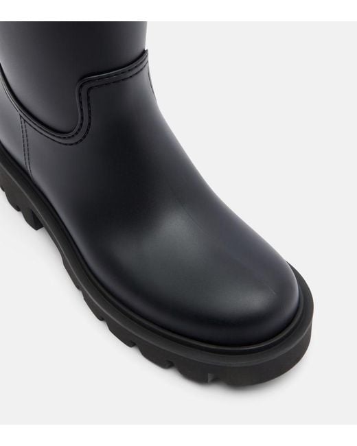 Moncler Black Kickstream Rain Boots