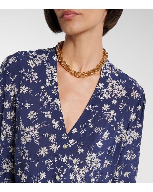 Polo Ralph Lauren Blue Floral Minidress