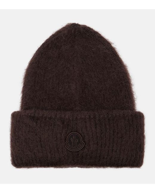Moncler Brown Muetze Aus Einem Mohairgemisch