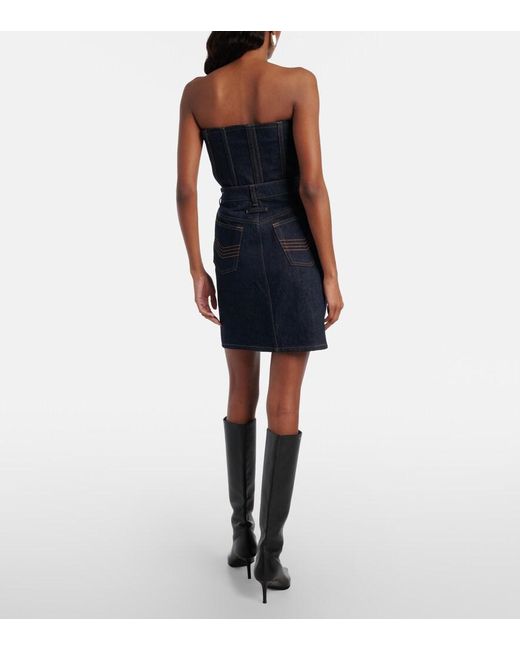 Jean Paul Gaultier Blue Denim Miniskirt