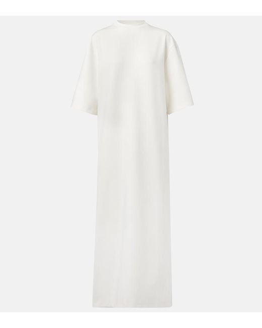 Wardrobe NYC White Cotton-Blend T-Shirt Dress