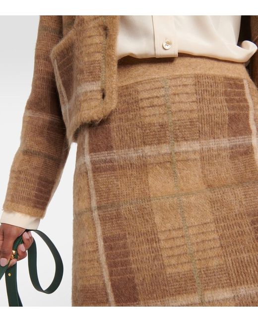 Polo Ralph Lauren Natural Checked Miniskirt