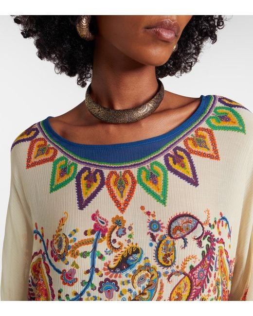 Etro Natural Paisley Kaftan