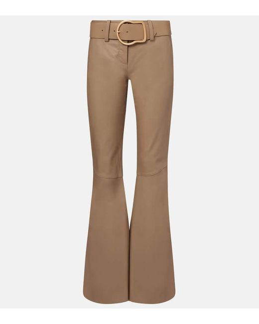 Dorothee Schumacher Brown Schlaghose Sleek Statement Iii Aus Leder