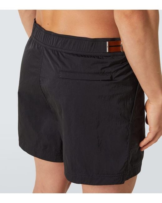 Zegna Black Rio Swim Trunks for men