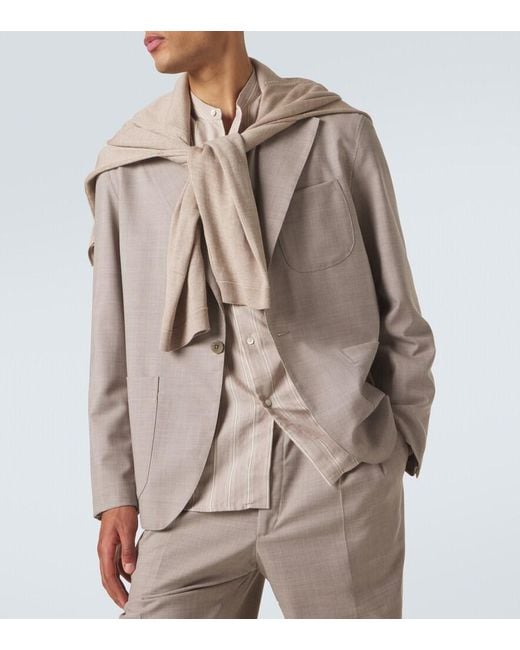 STÒFFA Natural Wool Blazer for men