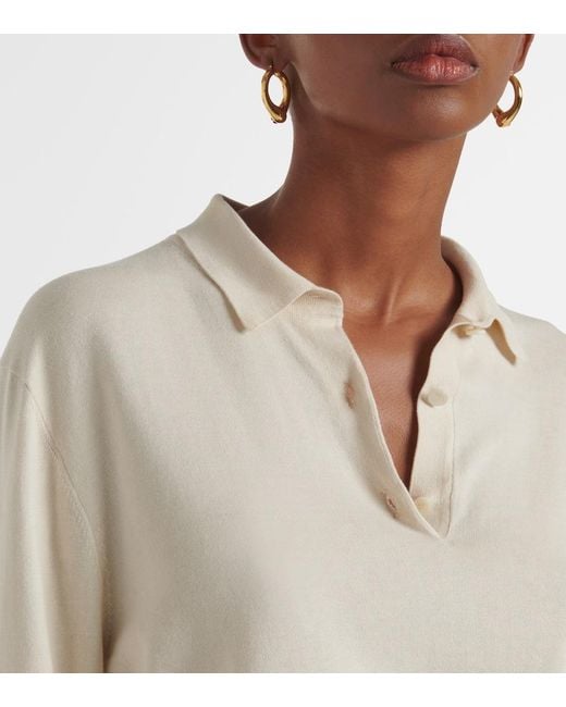 Polo Ice Wish De Algodon Loro Piana de color White