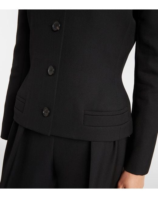 Khaite Black Jacke Nara Aus Wolle