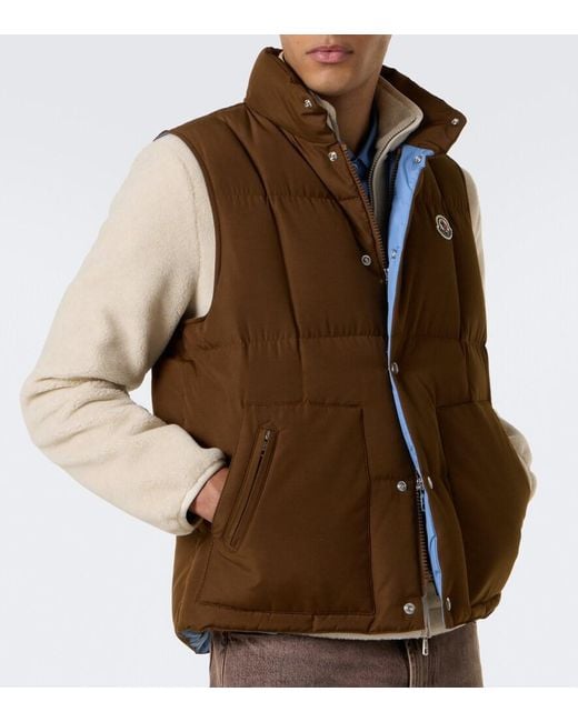 Chaleco De Plumas Moncler de hombre de color Brown