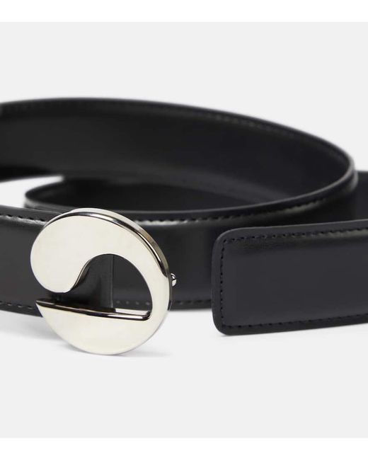 Cintura in pelle con logo di Coperni in Black