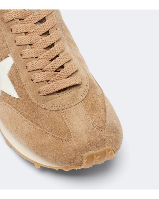 Golden Goose Deluxe Brand Natural Running Marathon Suede Sneakers