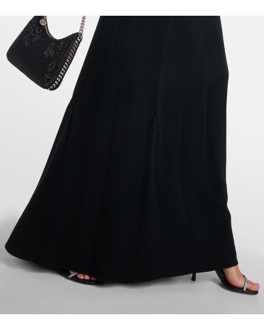 Stella McCartney Black Crystal-Embellished Cutout Gown