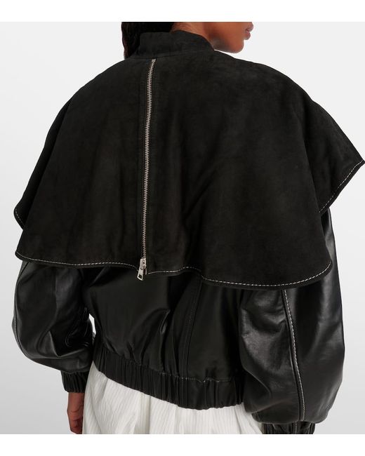 J.W. Anderson Black Lederjacke