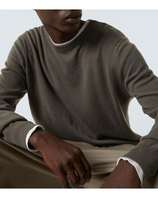 The Row Gray Benji Cashmere Sweater for men