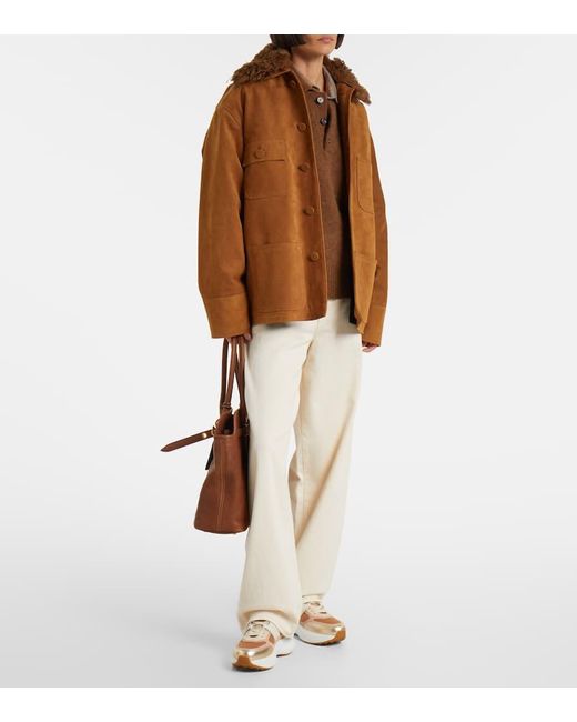Tod's Natural Sneakers Mit Leder