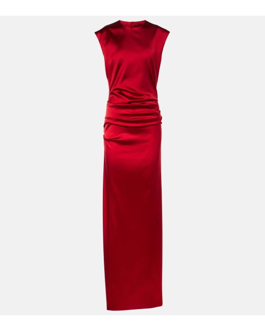 Max Mara Red Rea Maxi Dress