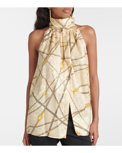 Top A Noud Versace en coloris Metallic