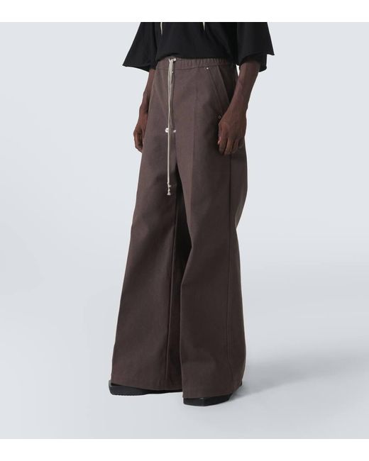 Pantalones Anchos Bela De Algodon Rick Owens de hombre de color Brown