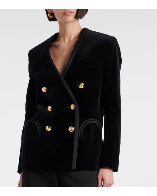 Blazer Jealousy Sunset De Terciopelo Blazé Milano de color Black