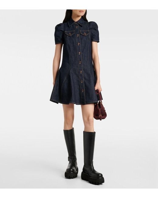 McQueen Black Sofa Buckle Leather Knee-High Boots