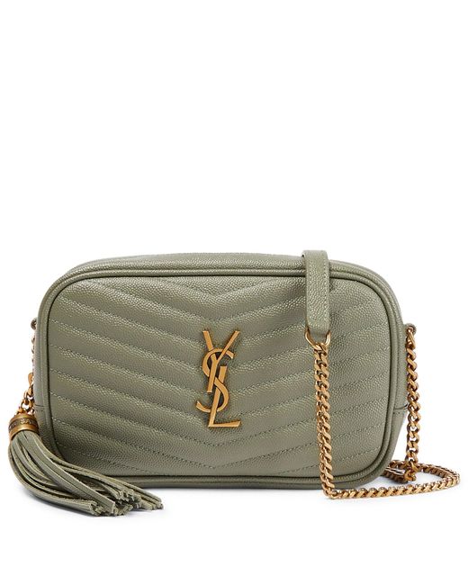 Saint Laurent Lou Mini Leather Shoulder Bag in Light Sage (Green) Lyst