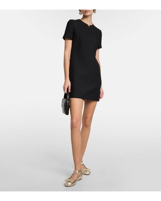 Valentino Black Crepe Couture Minidress